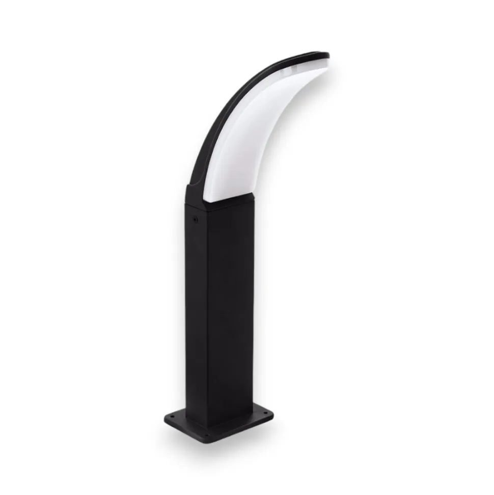 Fiumicino eglo lampioncino da giardino nero moderno led 11w 3000k