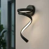 Flame vivida applique led 3000k 4000k nero moderna