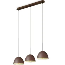Folk sp3 ideal lux lampadario a tre luci per cucina coffee
