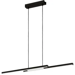 Fraioli z eglo lampadario per cucina colore nero led rgb 2700k a 6500k