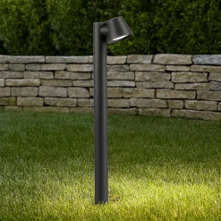 Gas pt1 ideal lux lampione a paletto antracite da esterno