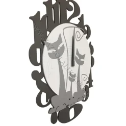 Gatti orologio moderno da parete legno alluminio