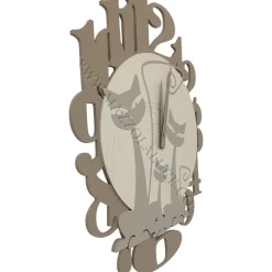 Gatti orologio moderno da parete legno colore tortora