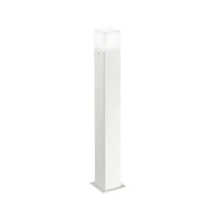 Gea luce adipi lampione da giardino moderno quadrato bianco