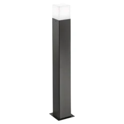 Gea luce aditi lampione da giardino antracite moderno quadrato