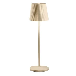 Gea luce brillia lampada da tavolo led 3w 3000k ip54 portatile beige