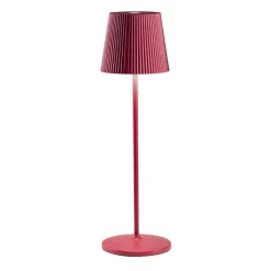 Gea luce brillia lampada da tavolino led 3w 3000k ip54 rossa minimal