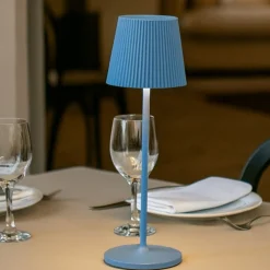Gea luce brillia lampada da tavolo led 3w 3000k ip54 portatile blu