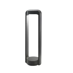 Gea luce eurus lampione da giardino led 4000k ip65 antracite h50 cm