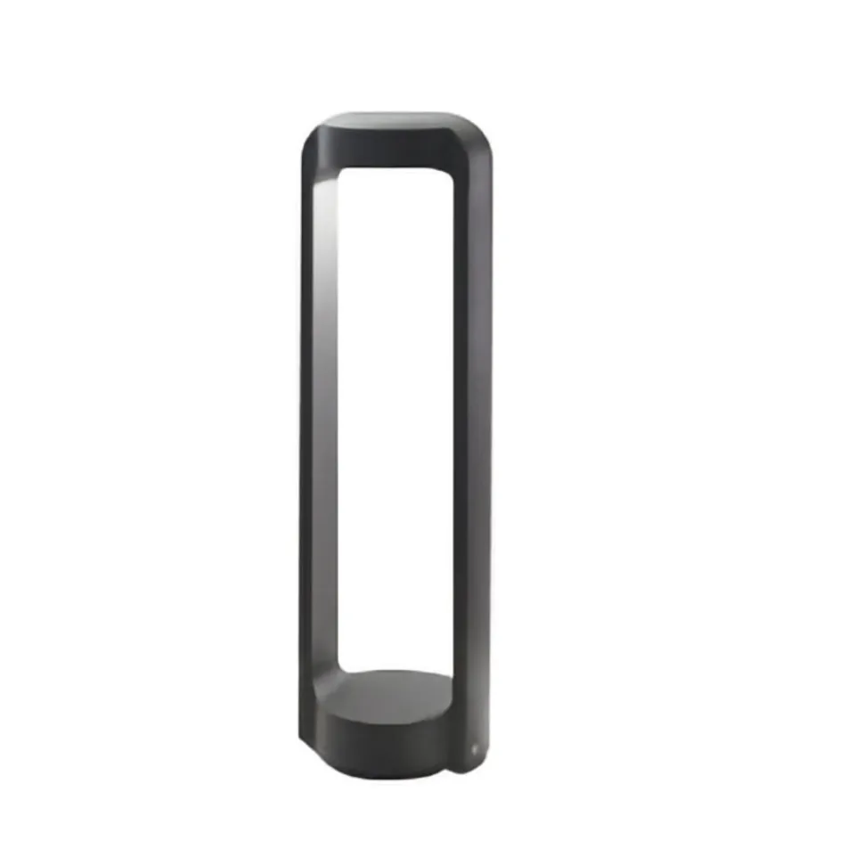 Gea luce eurus lampione da giardino led 4000k ip65 antracite h50 cm