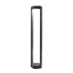 Gea luce eurus lampione da giardino led 3000k antracite ip65 h80 cm