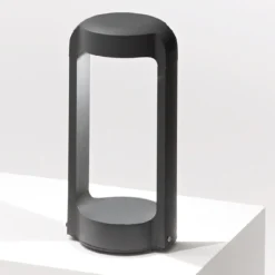 Gea luce eurus lampione da giardino led 4000k antracite h30 cm