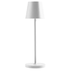 Gea luce lampada da tavolino led 3w 3000k ip54 bianca moderna
