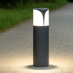 Gea luce lampioncino da giardino ip44 antracite h30 cm
