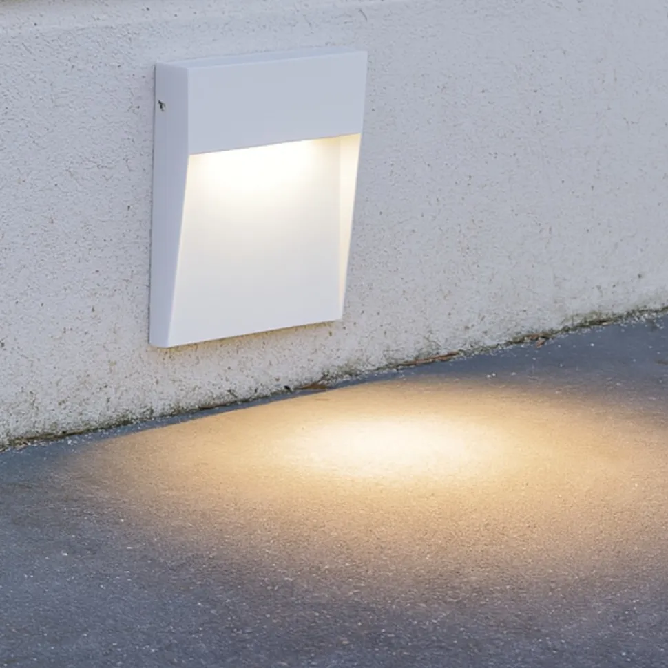 Gea luce segnapasso per esterno led 3000k ip65 bianco