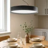 Gea luce ava lampadario cucina led 70w da 3000k a 4000k nero