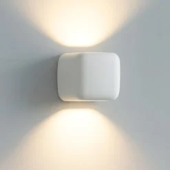 Gea luce babol applique camera da letto cubico bianco