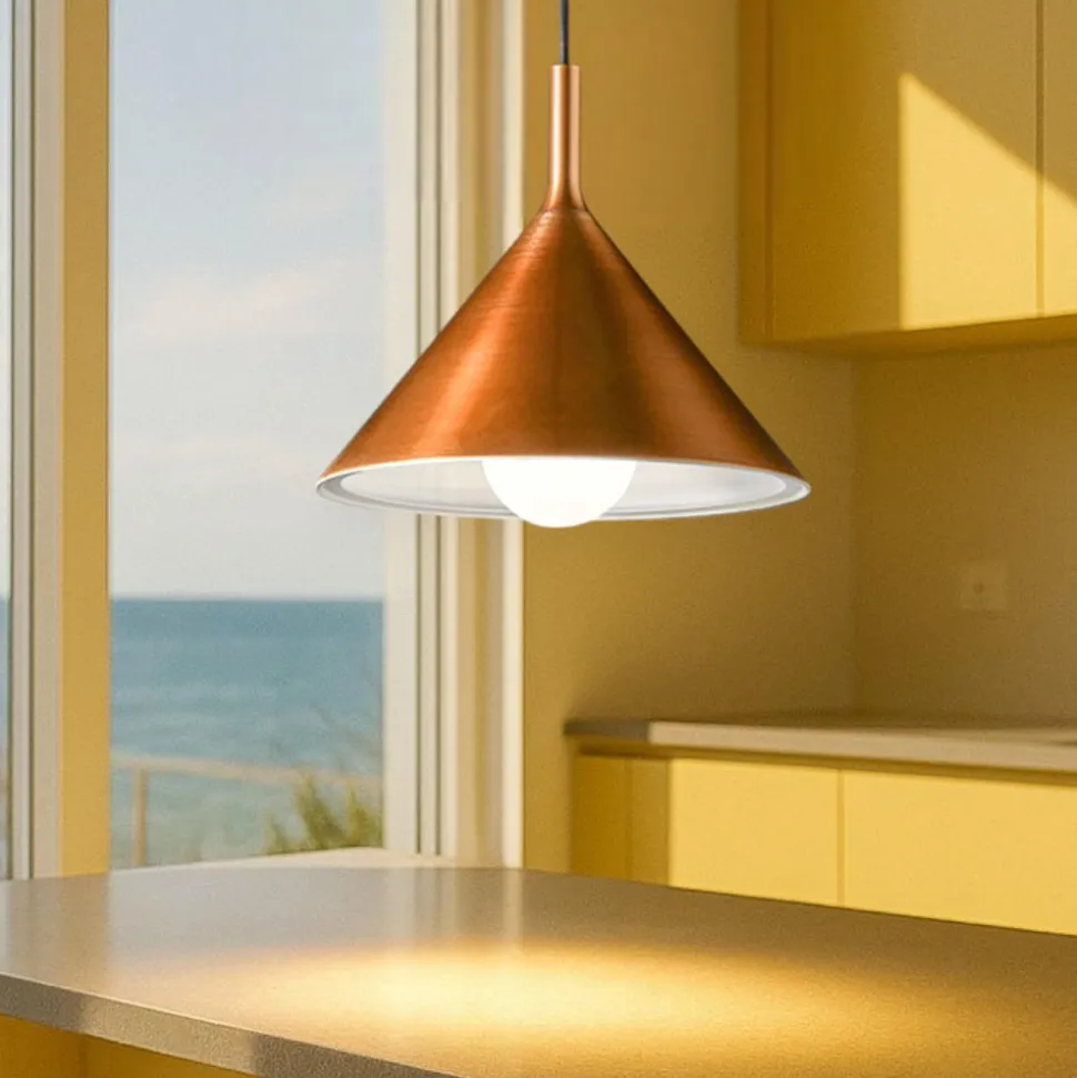 Gea luce barbie lampadario da cucina design minimal rame
