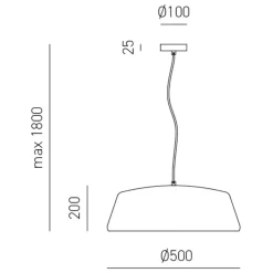 Gea luce blanca lampadario per cucina moderna nickel