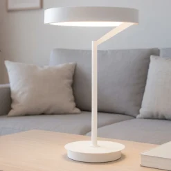 Gea luce criseide lampada da tavolo moderna led 3000k biemissione bianca