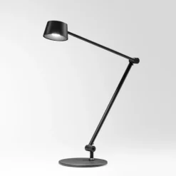 Gea luce efira lampada da scrivania nera led 3000k dimmerabile