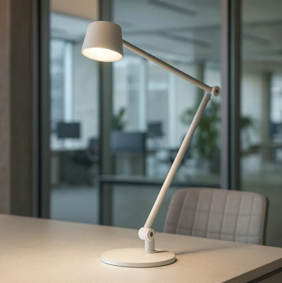 Gea luce efira lampada da tavolo led 3000k bianca moderna