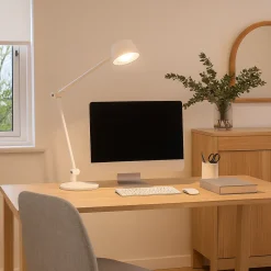 Gea luce efira lampada da tavolo led 3000k bianca moderna