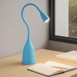 Gea luce gls lampada da scrivania cameretta ragazzo celeste led 3000k