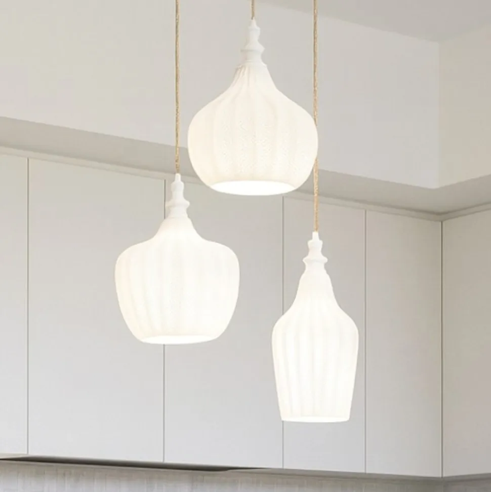 Gea luce lampadario cucina cleofe bianco 3 luci