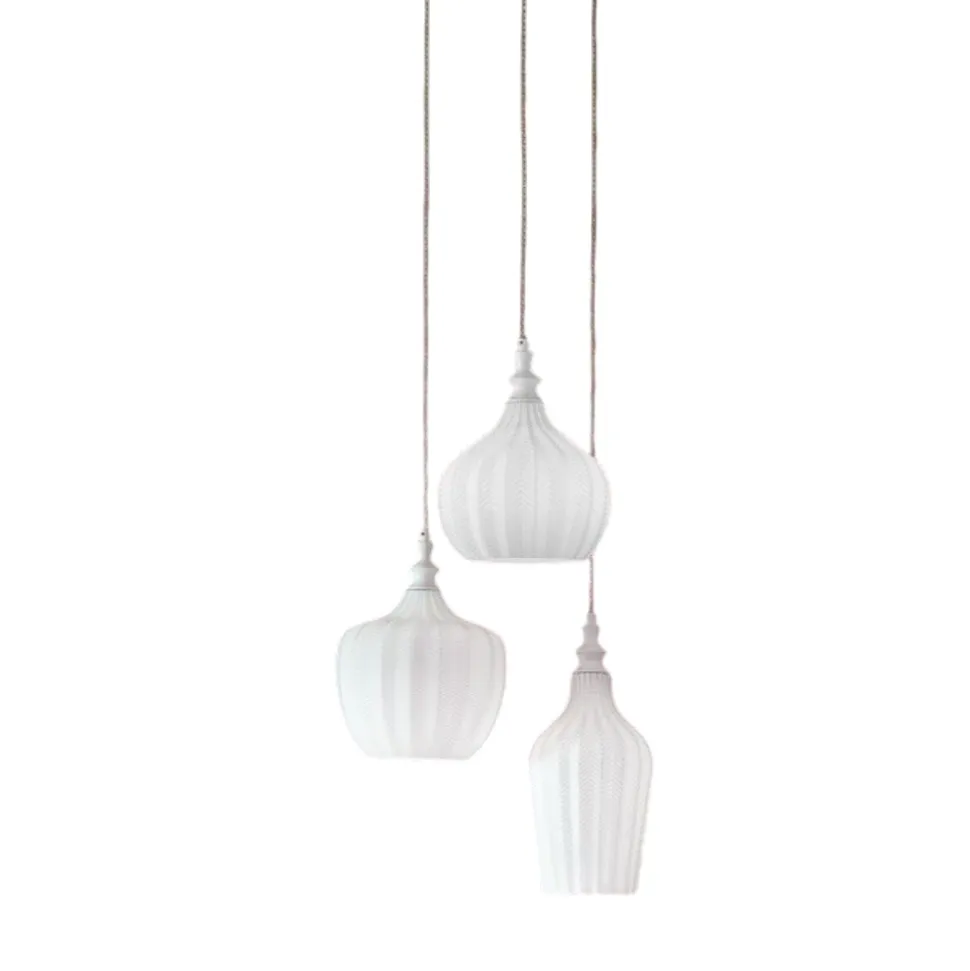 Gea luce lampadario cucina cleofe bianco 3 luci