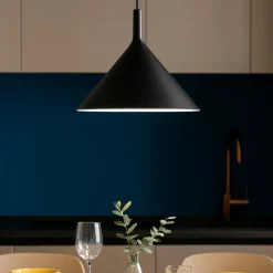 Gea luce lampadario da cucina nero cono barbie