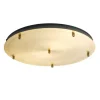 Gea luce rosone ottone rotondo 50cm 6 fori per sospensioni