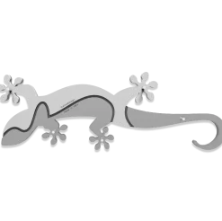 Geko appendichiavi da parete magnetico moderno legno colore bianco grigio