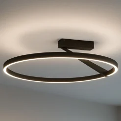 Grande plafoniera bronzo vivida meridiana led 44w 3000k 4000k