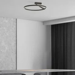 Grande plafoniera bronzo vivida meridiana led 44w 3000k 4000k