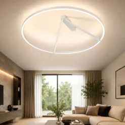 Grande plafoniera led bianca led 51w 3000k 4000k vivida meridiana