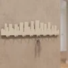 Grande appendichiavi da parete skyline moderno legno tortora