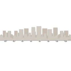 Grande appendichiavi da parete skyline moderno legno tortora