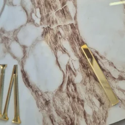 Grande orologio 80cm marmy per parete tondo moderno dettagli in oro