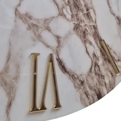 Grande orologio 80cm marmy per parete tondo moderno dettagli in oro