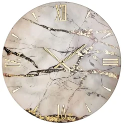Grande orologio da muro 100cm elegance gold in resina moderno