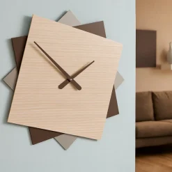 Grande orologio da muro 60cm rovere decape'