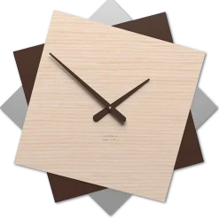 Grande orologio da muro 60cm rovere decape'