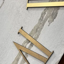 Grande orologio da parete 100cm rotondo con carta da parati oro