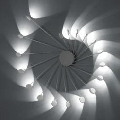 Helix vivida plafoniera bianca led 3000k per soffitto