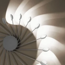 Helix vivida plafoniera bianca led 3000k per soffitto
