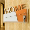 Home appendichiavi da parete moderno magnetico legno colore terracotta