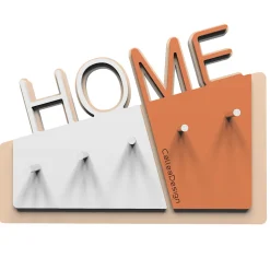 Home appendichiavi da parete moderno magnetico legno colore terracotta