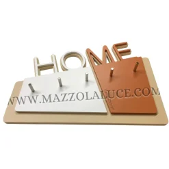 Home appendichiavi da parete moderno magnetico legno colore terracotta