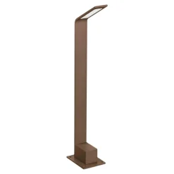 Ideal lux agos pt h60 3000k lampione da esterno giardino marrone led 3000k ip54